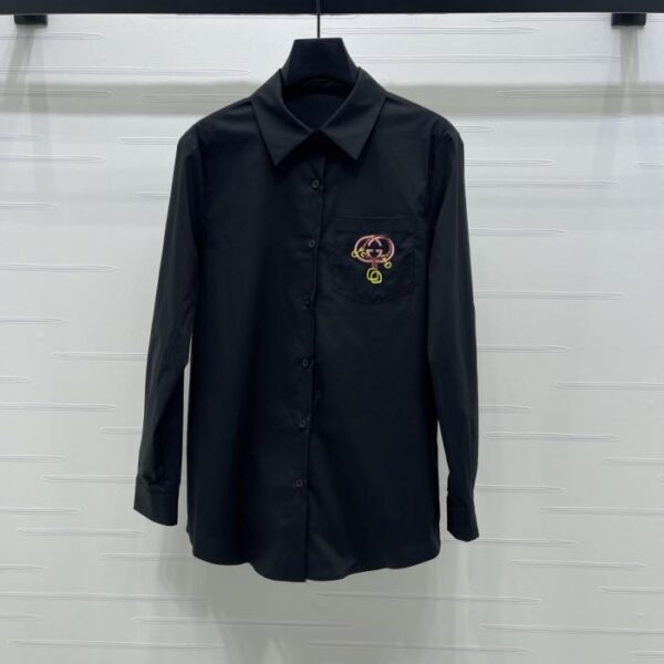 Gucci 刺繡口袋襯衫(ZNYDM)