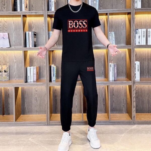 BOSS 長褲短袖套裝(448C)
