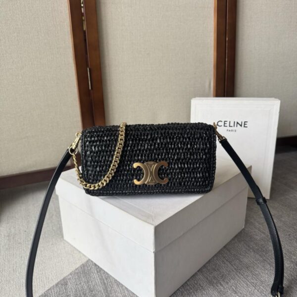 CELINE MULTIPOCHETTE植物材料袖珍包(E7WUJ)