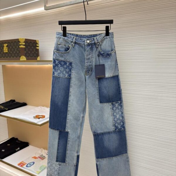 LOUIS VUITTON 補丁滑板牛仔長褲(Q90ZBN)