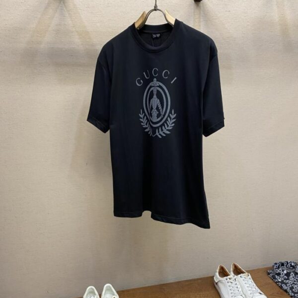 Gucci 盔甲標示圓領短袖(N5XCO6)