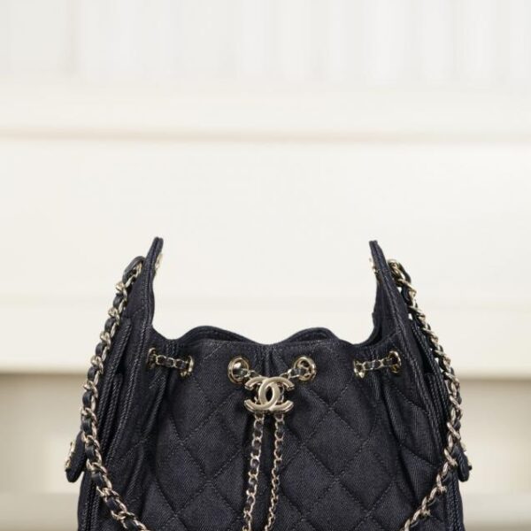 Chanel bag mini 深色丹寧牛仔 (W9RTYM)