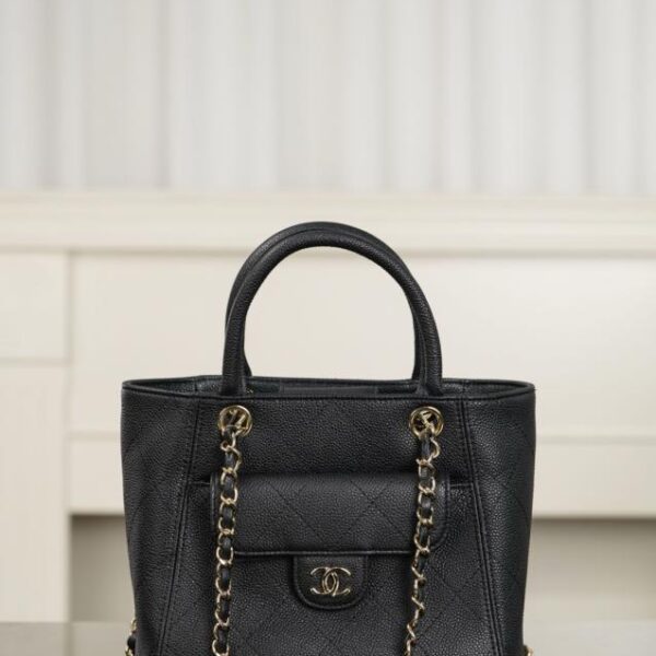 Chanel 新款 手提托特包黑色 小號(CT1NTR)