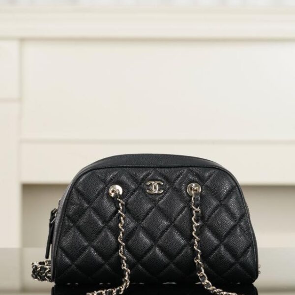 Chanel 鏈條手拿包 黑金 (MNIFU9)