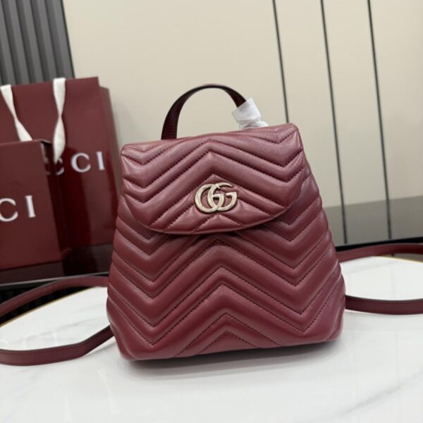 GG Marmont系列經典雙G元素與切面鍊式包帶 全新背包(DG1O7I)