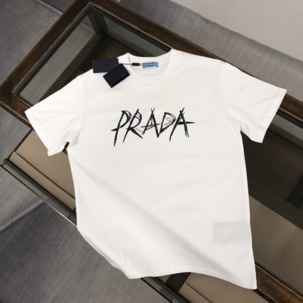 PRADA 夏季新款圓領短袖(TDH3ND)
